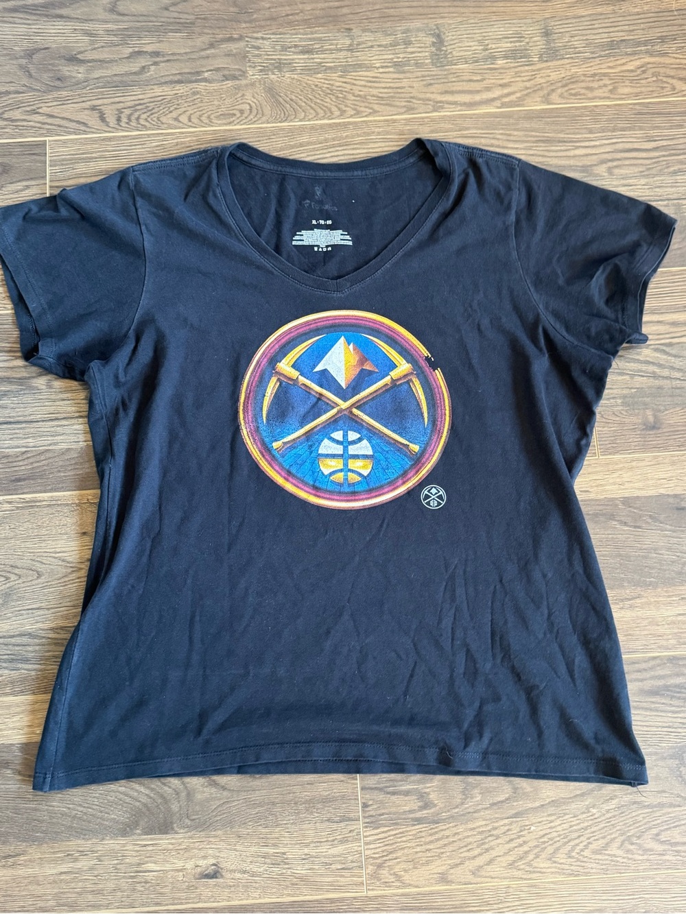 Rare Sold Out Denver Nuggets Women's Midnight Mascot V-Neck T-Shirt